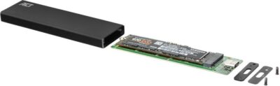 ACT Externe M.2 SATA en NVMe SSD behuizing 3.0 – USB C 3.2 – Aluminium - Snelheid 10 Gbps - AC1605