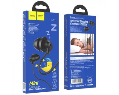 Hoco Mini In-Ear Silicone Sleep Oordopjes 3,5mm - Zwart
