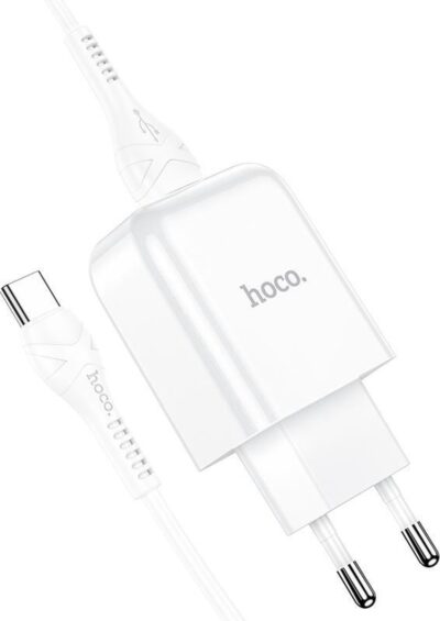 Hoco N2 set 2.1 Lader + USB-C Kabel Wit