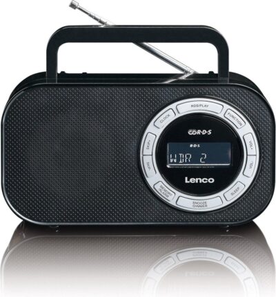 Lenco PR2700 - Noodradio op batterijen compact outdoor Survival - Zwart