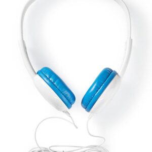 Nedis On-ear koptelefoon Blauw/wit