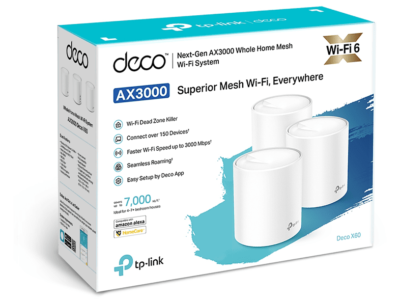 Mesh systeem - TP-LINK Deco X60 Triple Pack - WIFI6