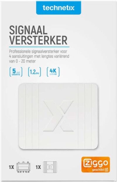 Technetix Versterker 1-in-4 F Connector