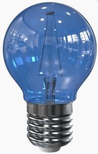Tronix LED filament kogellamp E27 blauw 2W