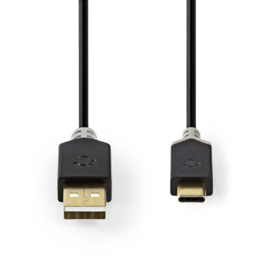 USB-A / USB-C kabel - USB2.0 - 60W - 1m - CCBW60600AT10