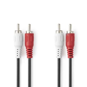 2x RCA Male / 2x RCA Male kabel – 1,5m – CAGB24200BK10