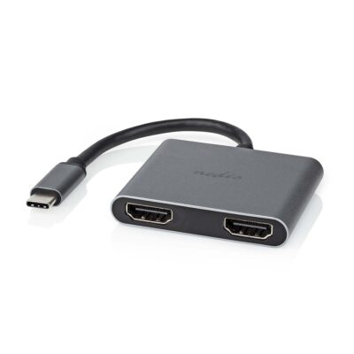 Docking station USB-C / 2x HDMI - Nedis CCGP64670BK01