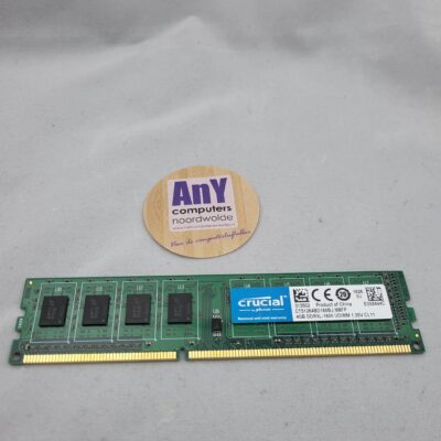 Gebruikt - DIMM DDR3 PC3 - 1x 4GB - CT51264BD160BJ.M8FP