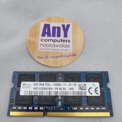 Gebruikt - SODIMM DDR3 PC3L - 1x 8GB - HMT41GS6AFR8A-PB