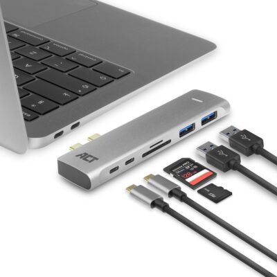 Docking station USB-C - HDMI/USB/PD/CARD ACT AC7025